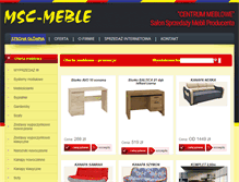 Tablet Screenshot of msc-meble.com.pl